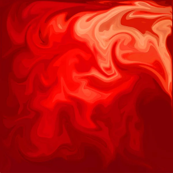 디지털 아크릴 빨간색 소용돌이 유사한 대리석 트위스트 — 스톡 사진