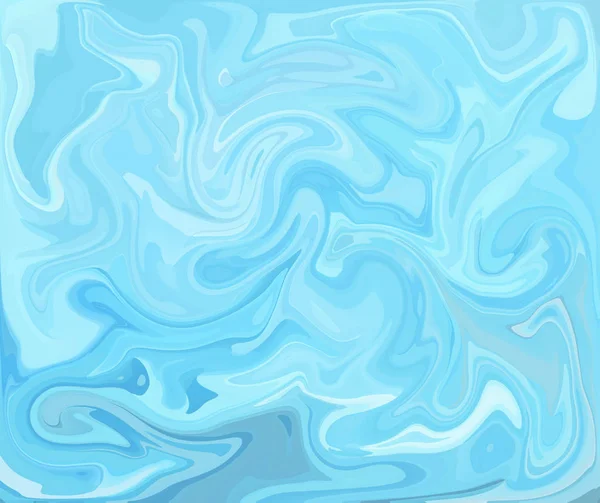 Blue Digital Acrylic Color Swirl Similar Marble Twist Texture Background — Stock Photo, Image