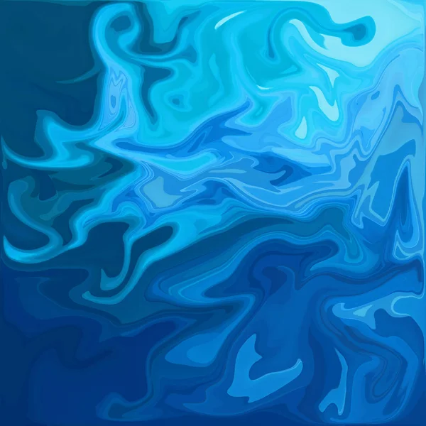Bleu Numérique Acrylique Couleur Tourbillon Similaire Fond Texture Torsion Marbre — Photo