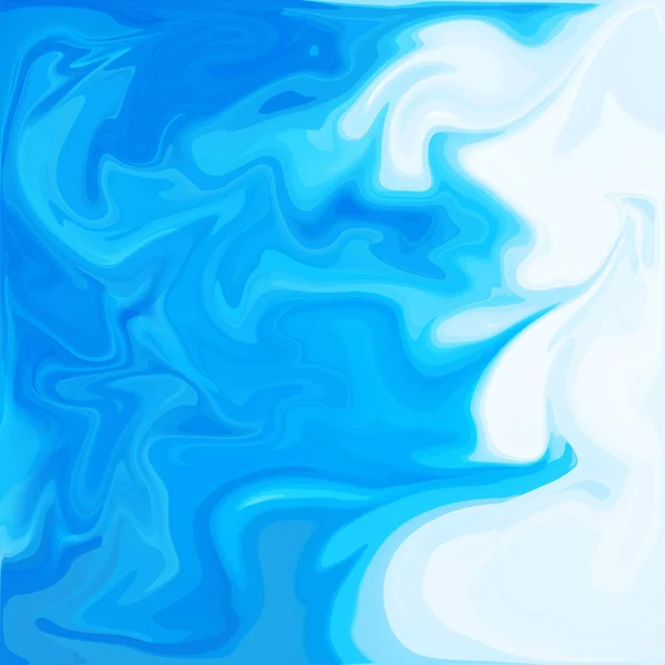 Blue Digital Acrylic Color Swirl Similar Marble Twist Texture Background — Stock Photo, Image