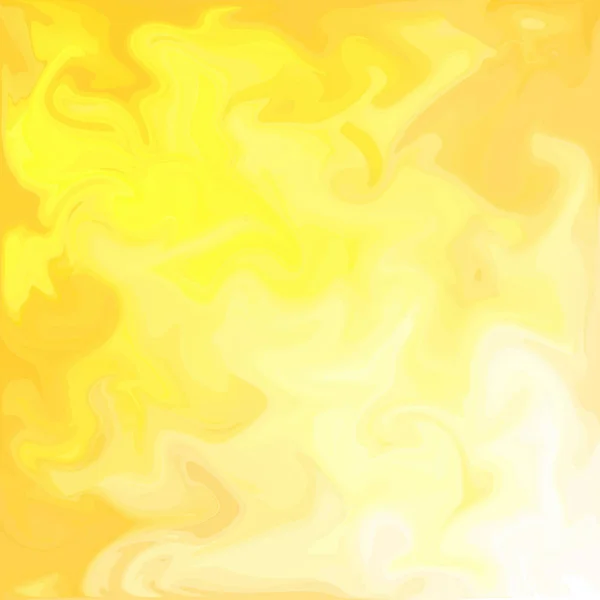 Yellow Digital Acrylic Color Swirl Similar Marble Twist Texture Background — Stock Photo, Image