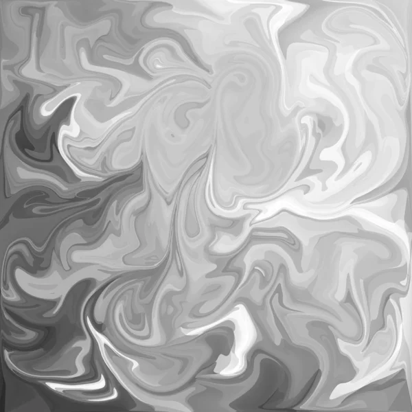 Gray White Digital Acrylic Color Swirl Similar Marble Twist Texture — Stock Photo, Image