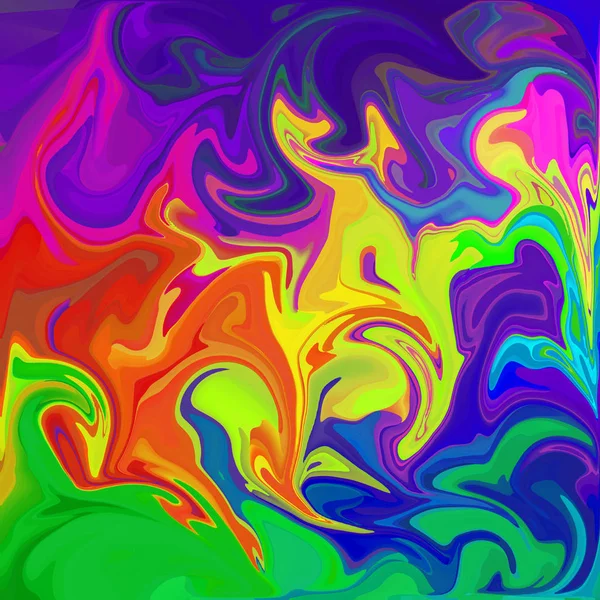 Cyfrowy Kolorowy Akryl Kolor Wirowa Lub Podobne Twist Marmur Tekstura — Zdjęcie stockowe