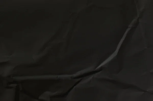 しわくちゃの黒い紙テクスチャ背景 創造的なデザイン テンプレート — ストック写真