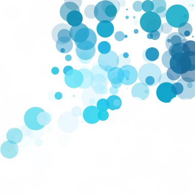 Kabarcıklar benzersiz mavi parlak vektör arka plan