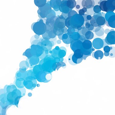 Kabarcıklar benzersiz mavi parlak vektör arka plan
