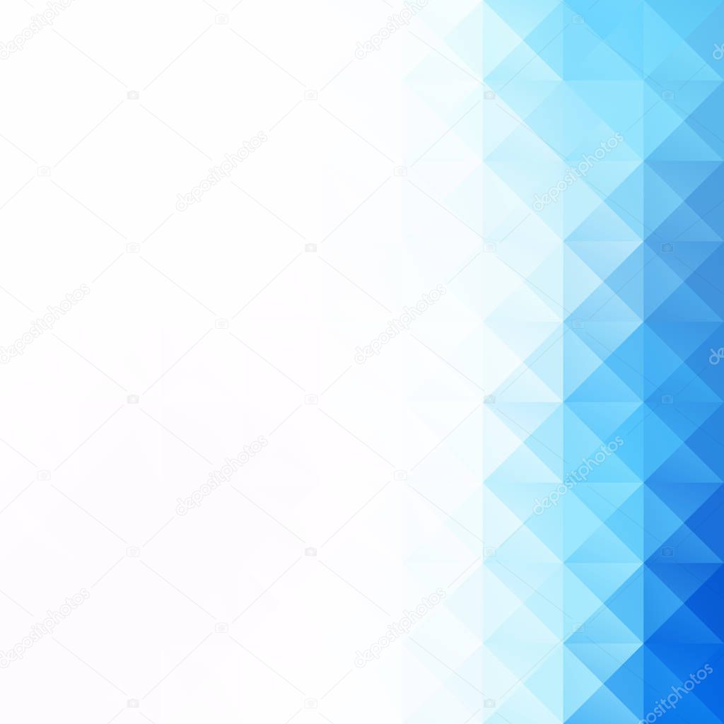 Blue Grid Mosaic Background, Creative Design Templates