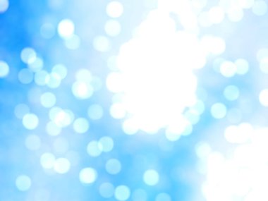 Ufuk benzersiz Soyut Mavi Bokeh şenlikli ışıklar