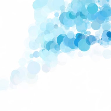 Kabarcıklar benzersiz mavi parlak vektör arka plan