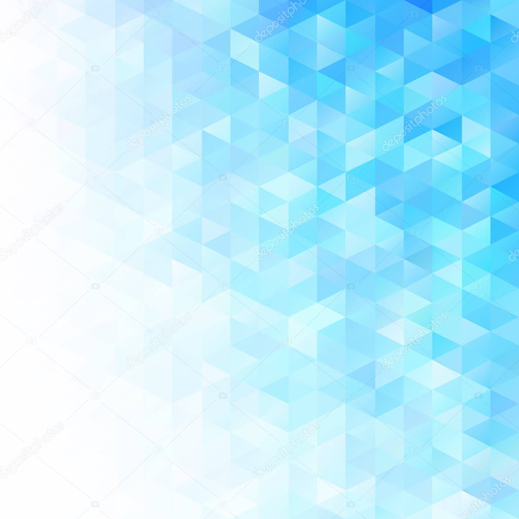 Blue Grid Mosaic Background, Creative Design Templates