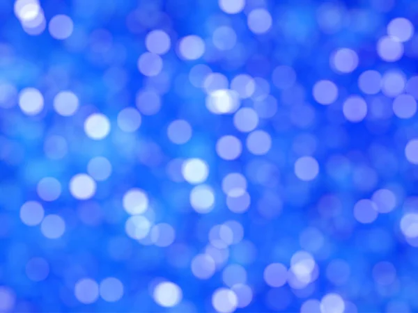 Desfocado Único Abstrato Azul Bokeh Luzes Festivas — Fotografia de Stock