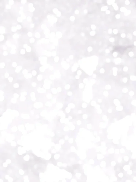 Defocused Unique Abstract Gray White Bokeh Festive Lights — Stock Photo, Image