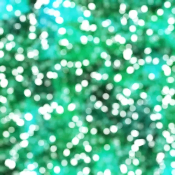 Defocused Unique Abstract Green Bokeh Festive Lights — Stock Photo, Image