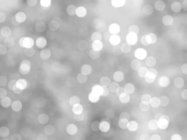 Desfocado Único Abstrato Cinza Branco Bokeh Luzes Festivas — Fotografia de Stock