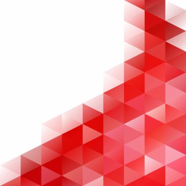 Kırmızı kılavuz Mozaik arka plan, yaratıcı tasarım şablonları