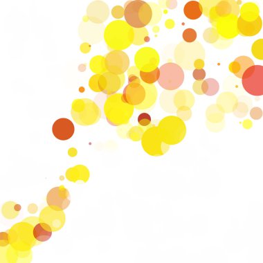 Kabarcıklar benzersiz sarı parlak vektör arka plan
