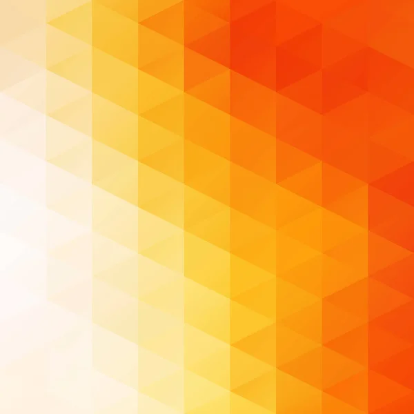 Oranje Rooster Mozaïek Achtergrond Creatief Ontwerp Templates — Stockvector