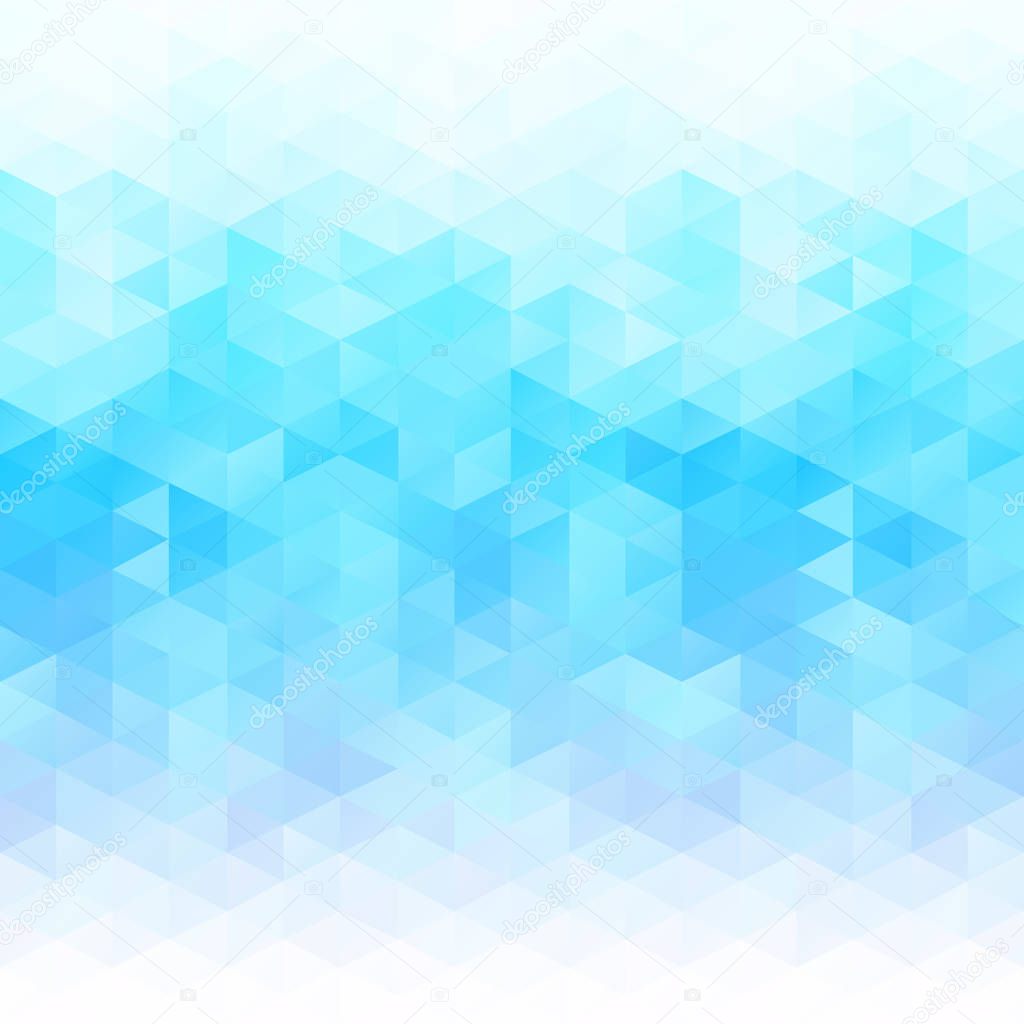 Blue Grid Mosaic Background, Creative Design Templates