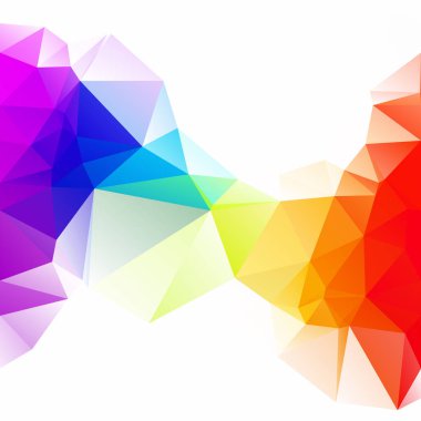 Renkli poligonal mozaik arka plan yaratıcı tasarım şablonları