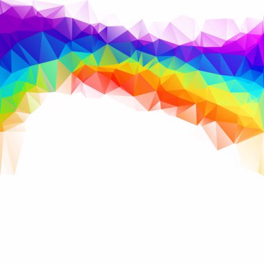 Renkli poligonal mozaik arka plan yaratıcı tasarım şablonları