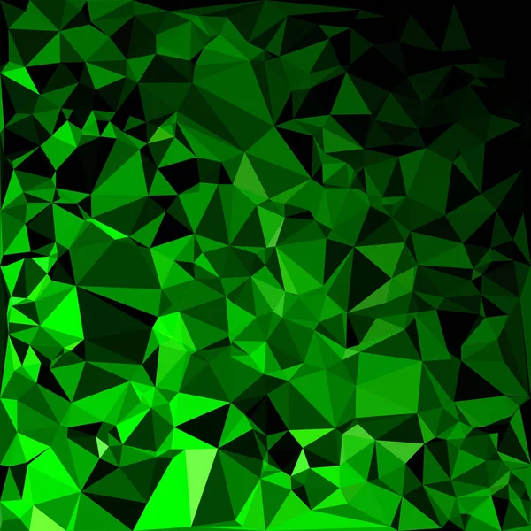 Fundo Mosaico Poligonal Verde Modelos Design Criativo — Vetor de Stock