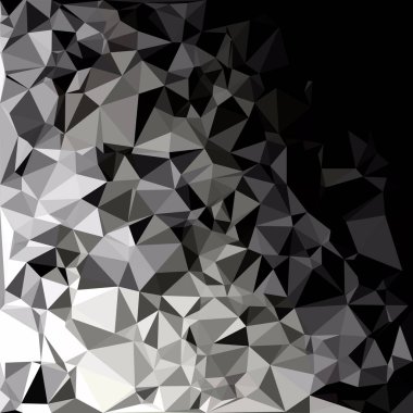 Siyah poligonal mozaik arka plan, yaratıcı tasarım şablonları