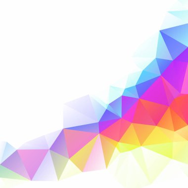Renkli poligonal mozaik arka plan yaratıcı tasarım şablonları