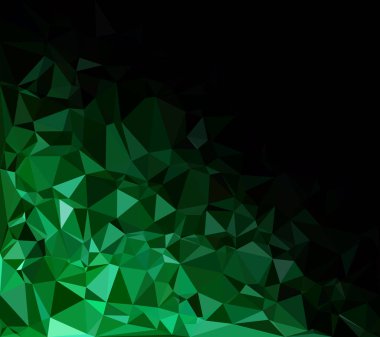 Yeşil Çokgen Mozaik Arkaplan, Yaratıcı Tasarım Şablonları