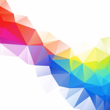Renkli poligonal mozaik arka plan yaratıcı tasarım şablonları