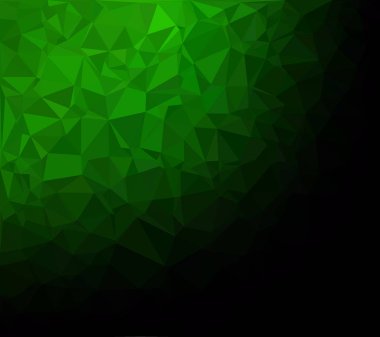 Yeşil Çokgen Mozaik Arkaplan, Yaratıcı Tasarım Şablonları