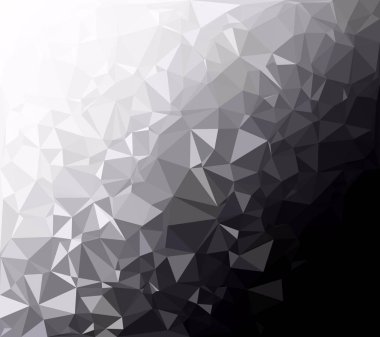 Siyah poligonal mozaik arka plan, yaratıcı tasarım şablonları