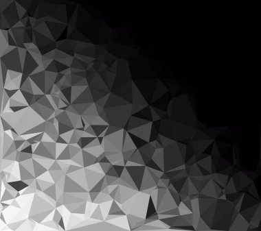 Siyah poligonal mozaik arka plan, yaratıcı tasarım şablonları