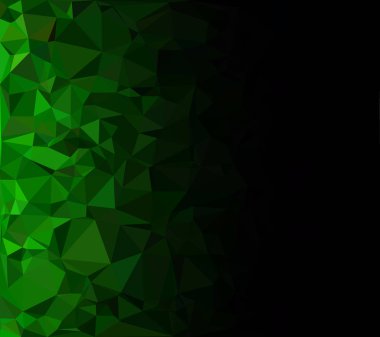 Yeşil Çokgen Mozaik Arkaplan, Yaratıcı Tasarım Şablonları