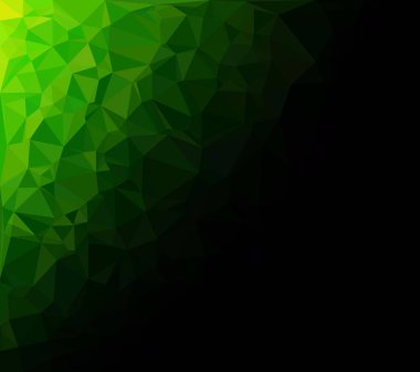 Yeşil Çokgen Mozaik Arkaplan, Yaratıcı Tasarım Şablonları