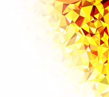 Sarı Çokgen Mozaik Arkaplan, Yaratıcı Tasarım Şablonları