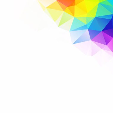 Renkli poligonal mozaik arka plan yaratıcı tasarım şablonları