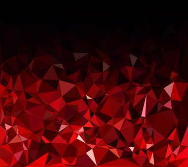 Kırmızı Çokgen Mozaik Arkaplan, Yaratıcı Tasarım Şablonları