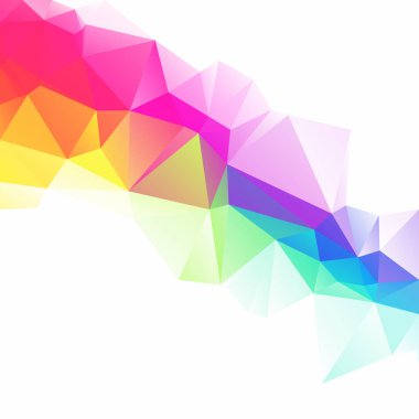 Renkli poligonal mozaik arka plan yaratıcı tasarım şablonları