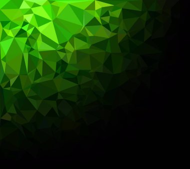 Yeşil Çokgen Mozaik Arkaplan, Yaratıcı Tasarım Şablonları