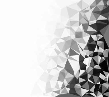 Siyah poligonal mozaik arka plan, yaratıcı tasarım şablonları