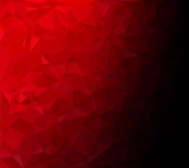 Kırmızı Çokgen Mozaik Arkaplan, Yaratıcı Tasarım Şablonları