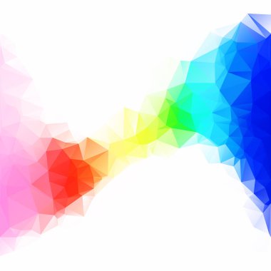 Renkli poligonal mozaik arka plan yaratıcı tasarım şablonları