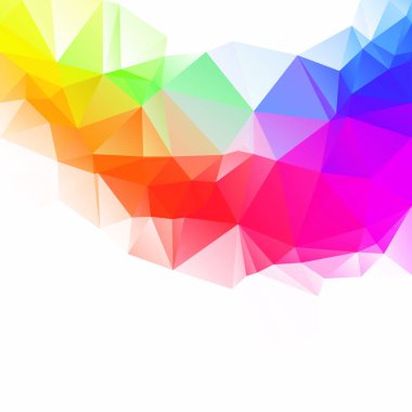 Renkli poligonal mozaik arka plan yaratıcı tasarım şablonları