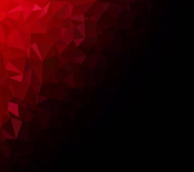 Kırmızı Çokgen Mozaik Arkaplan, Yaratıcı Tasarım Şablonları