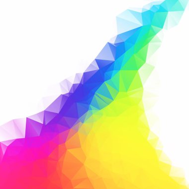 Renkli poligonal mozaik arka plan yaratıcı tasarım şablonları