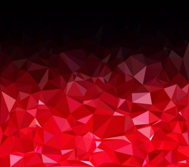Kırmızı Çokgen Mozaik Arkaplan, Yaratıcı Tasarım Şablonları
