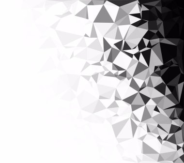 Siyah poligonal mozaik arka plan, yaratıcı tasarım şablonları