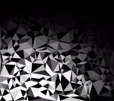 Siyah poligonal mozaik arka plan, yaratıcı tasarım şablonları