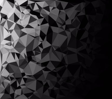 Siyah poligonal mozaik arka plan, yaratıcı tasarım şablonları