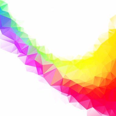 Renkli poligonal mozaik arka plan yaratıcı tasarım şablonları